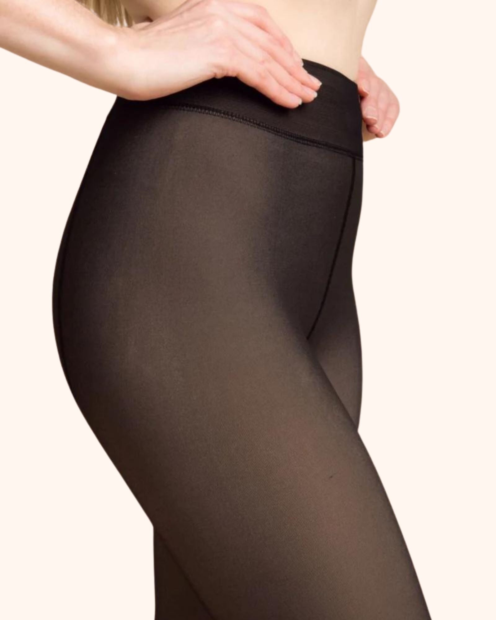 Le Collant Polaire à effet transparent