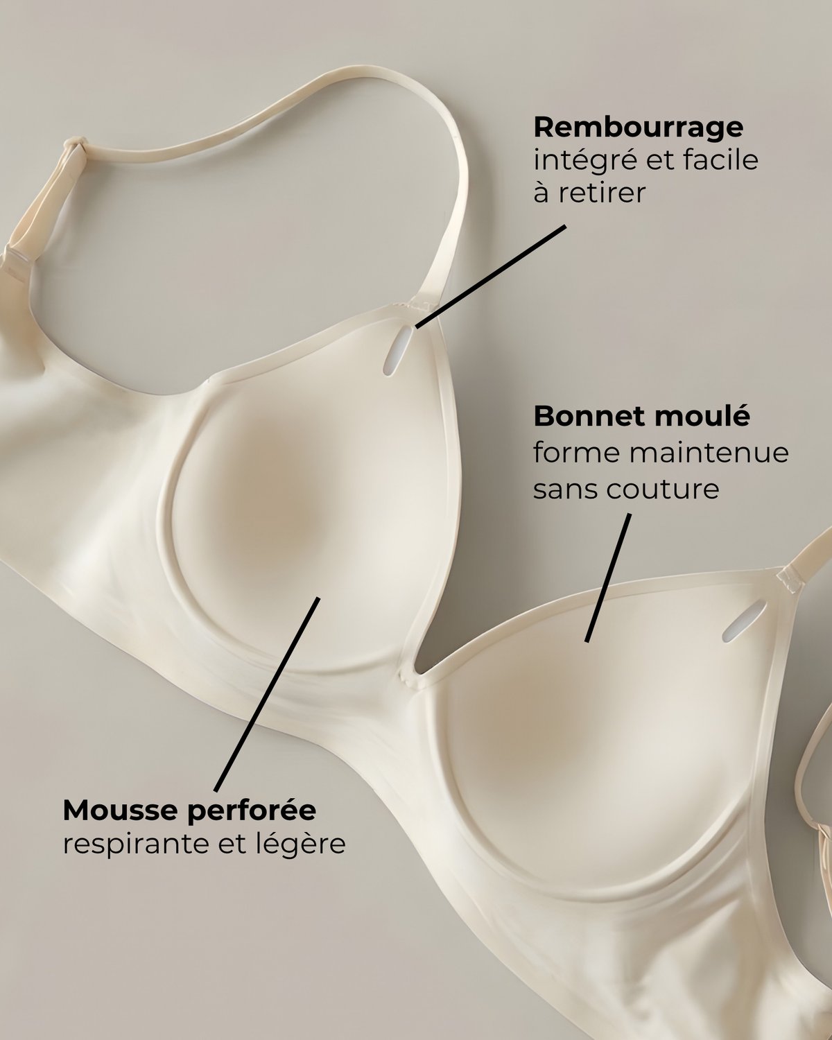 Le Soutien-Gorge Sans Couture en Microfibre