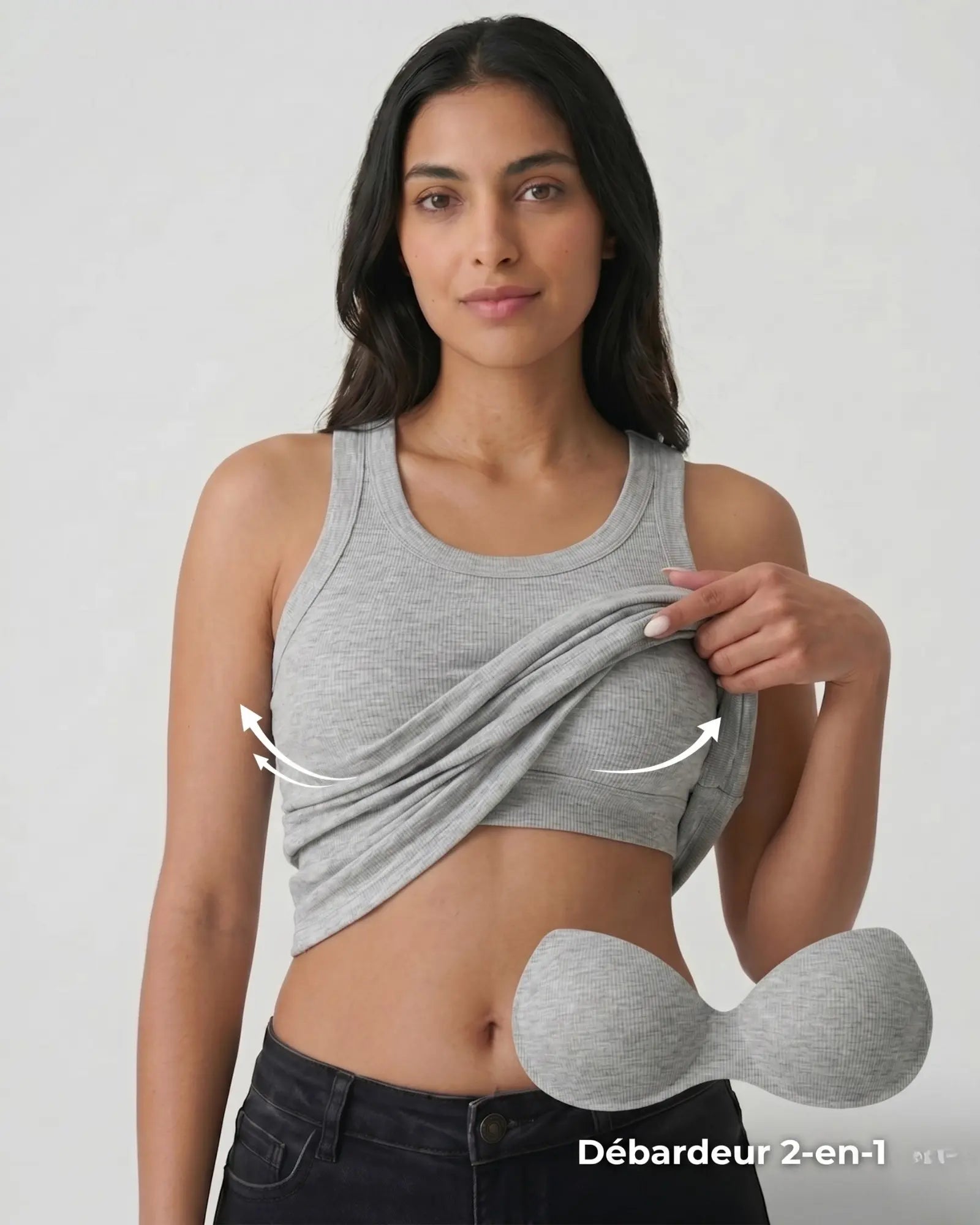 Le Débardeur Essentiel avec Brassière Intégrée – Larges Bretelles