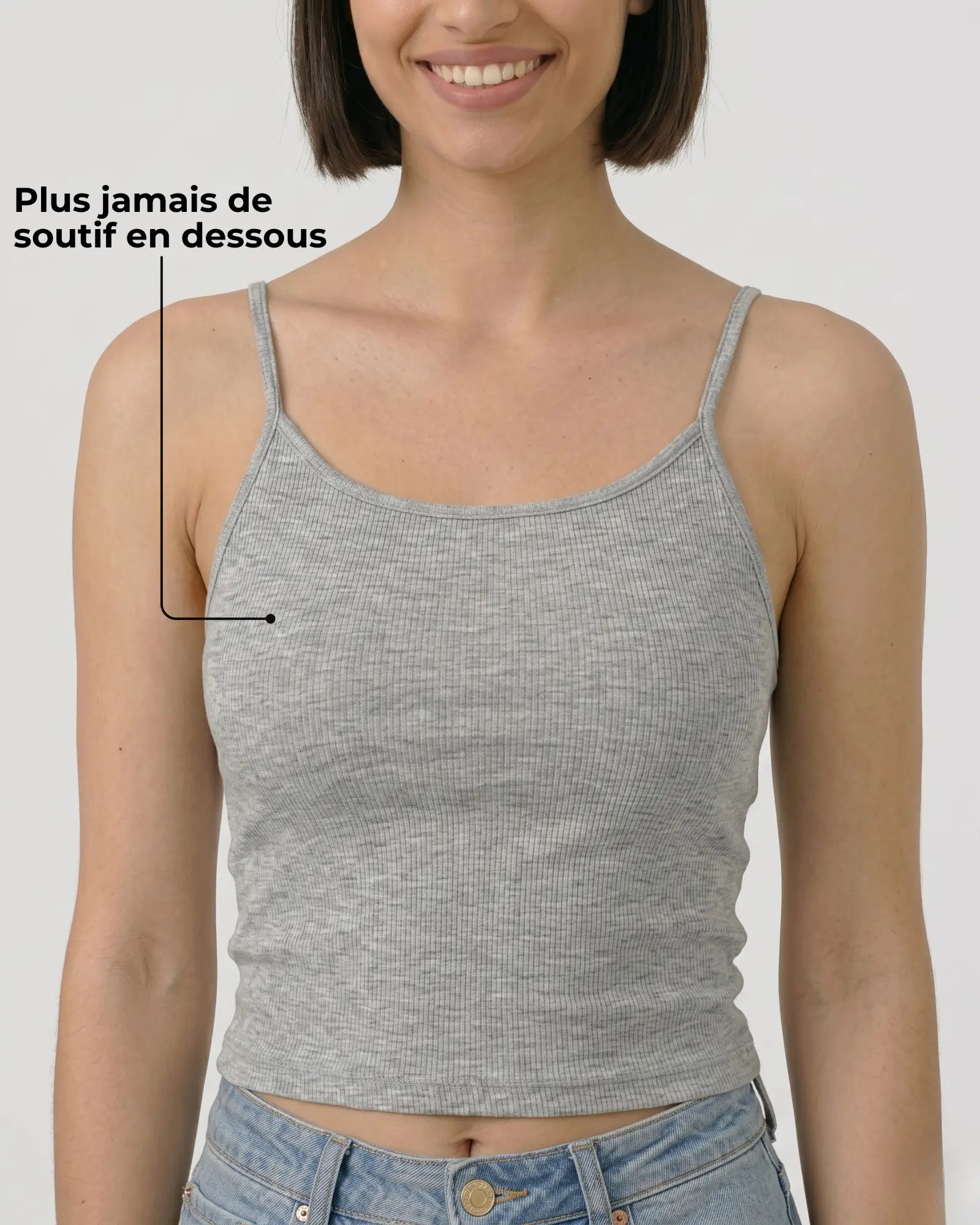 Le Débardeur avec Brassière Intégrée – Fines Bretelles