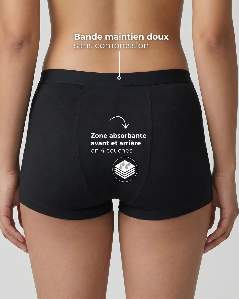 Le Boxer Menstruel Coton – Flux Abondant - menstruelle | Subody