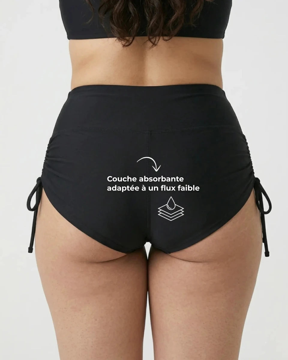 Le Shorty Menstruel Maillot – Flux faible - Maillot menstruel | Subody