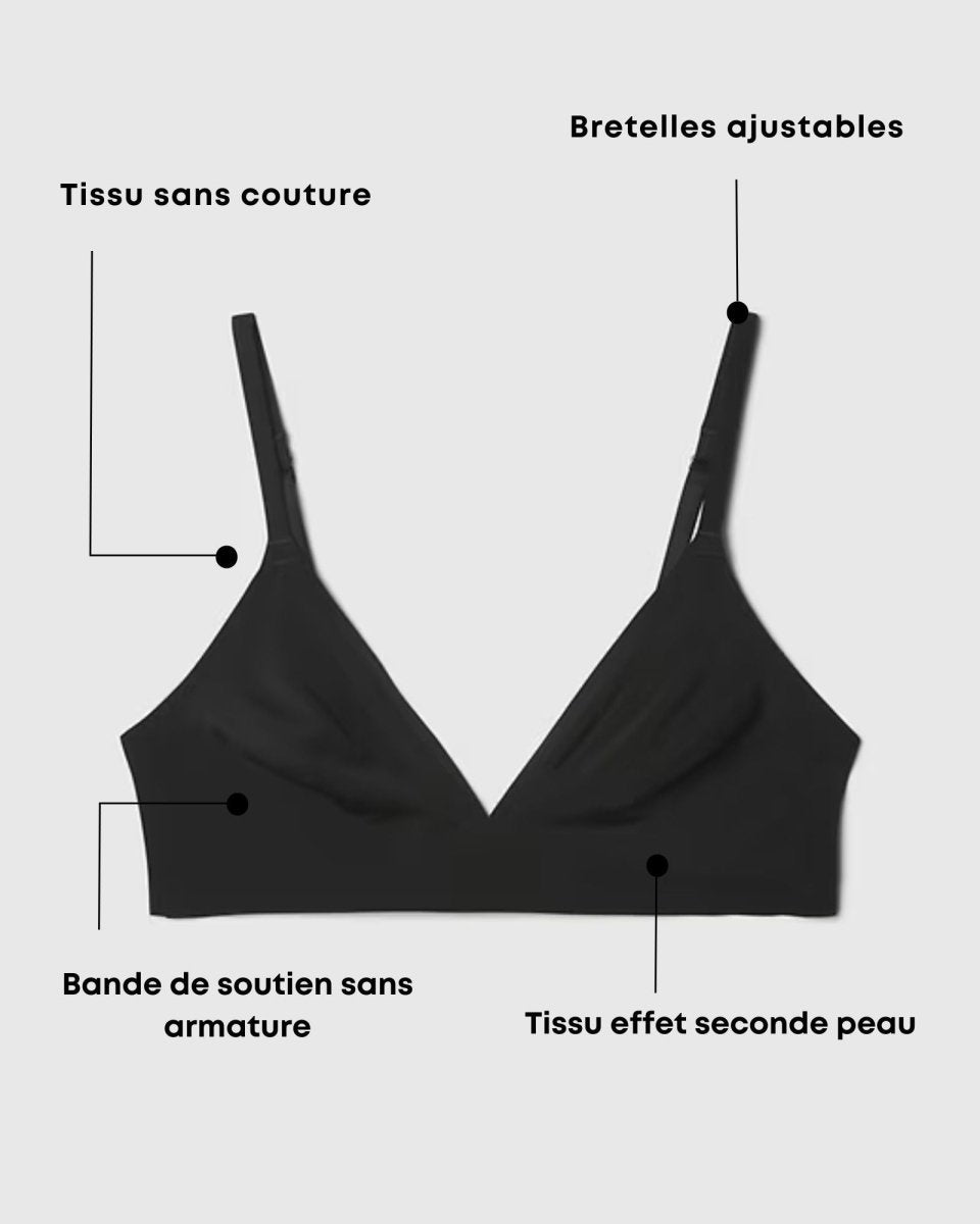Le Soutien Gorge Triangle Sans Couture - bralette confortable sans armature sans agrafes | Subody