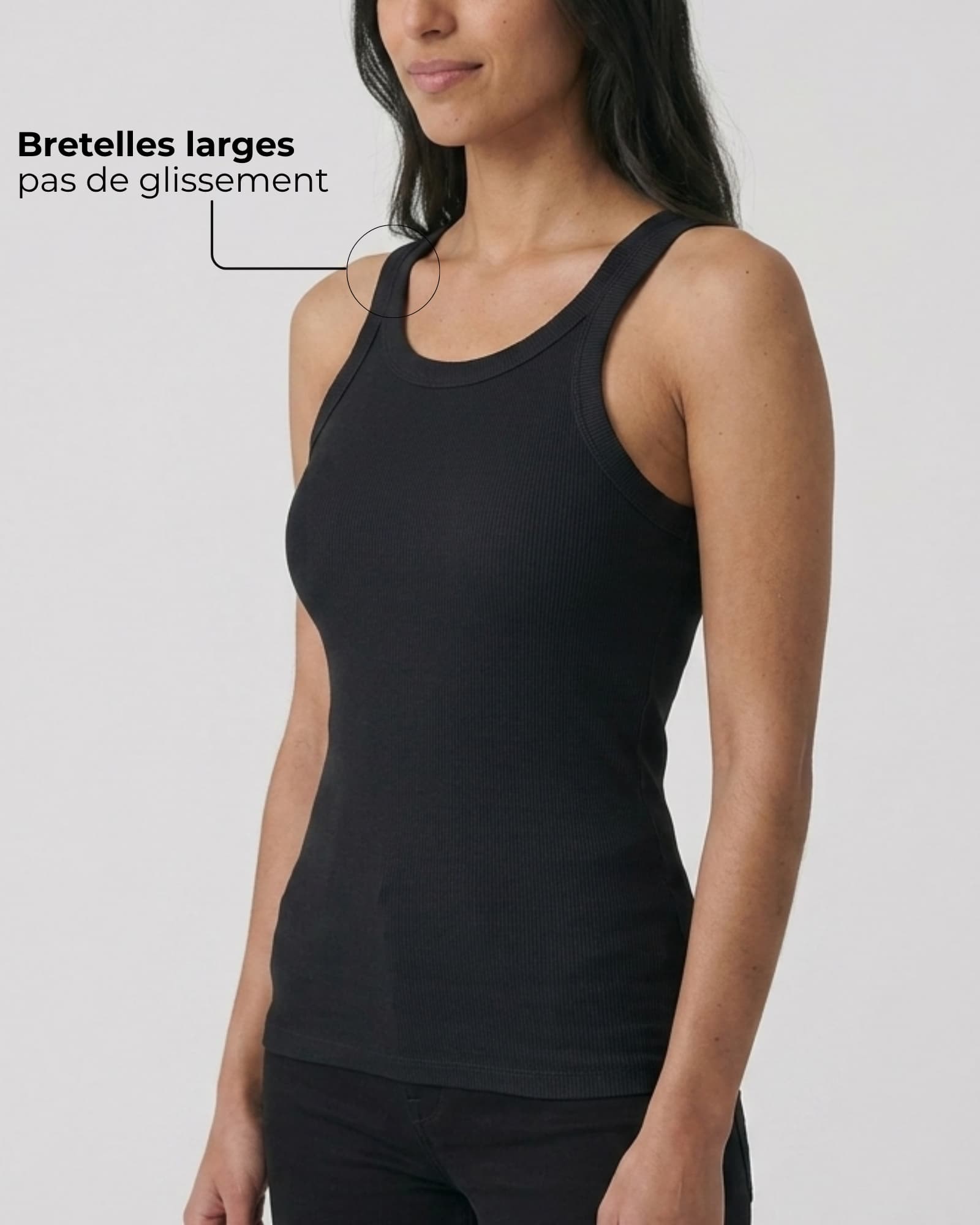 Le Débardeur Essentiel avec Brassière Intégrée – Larges Bretelles