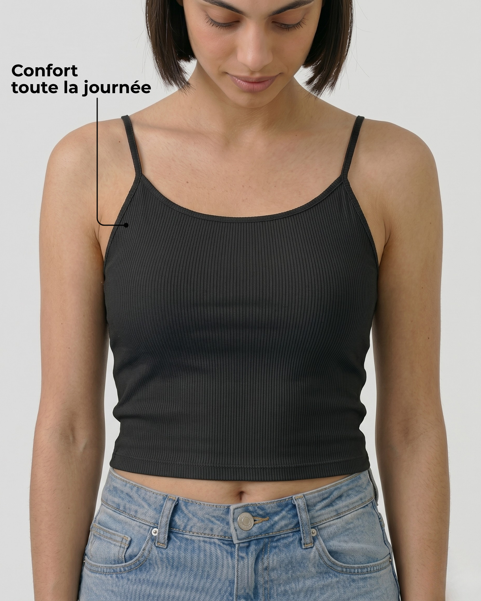 Le Débardeur avec Brassière Intégrée – Fines Bretelles