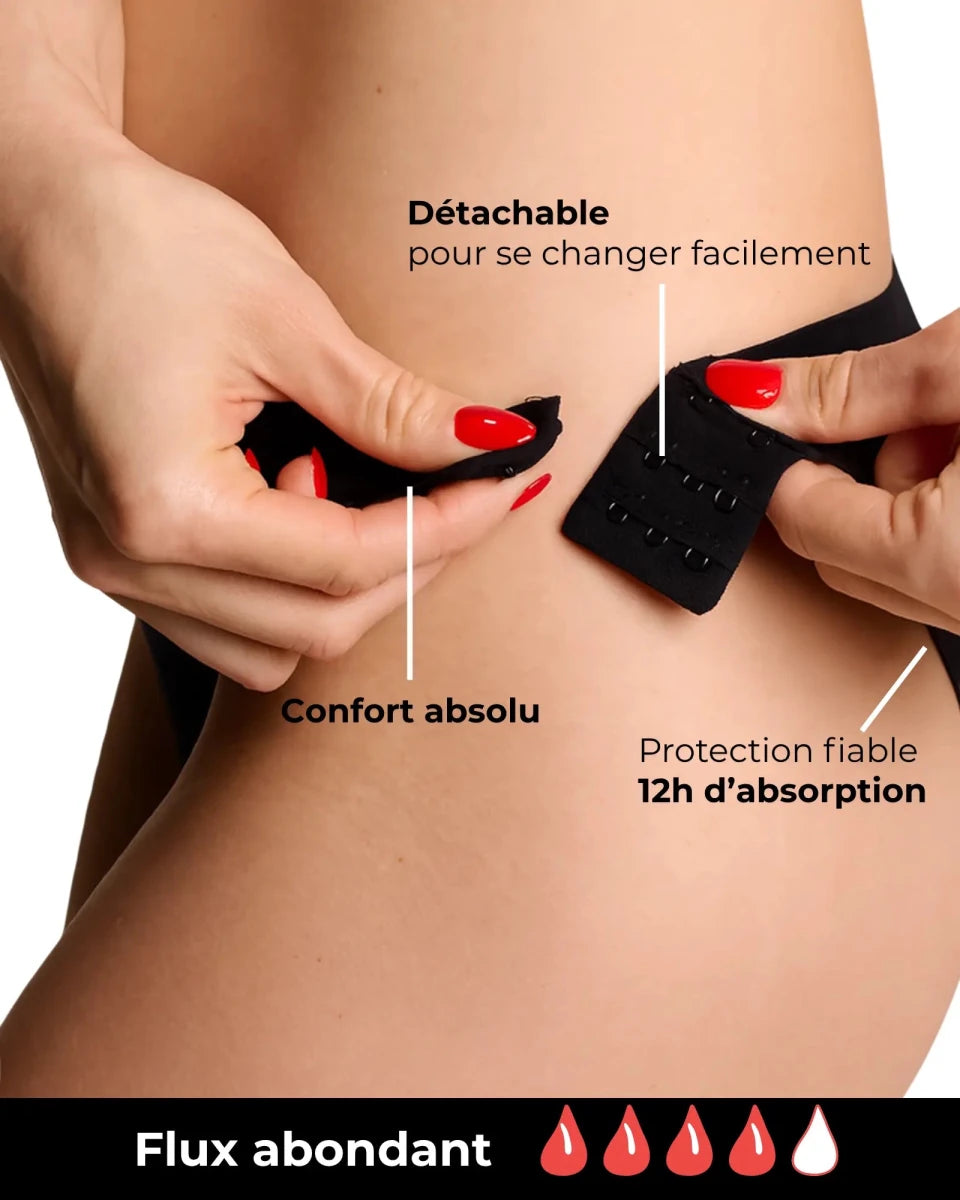 La Culotte Menstruelle Coton Détachable – Flux Abondant - culotte menstruelle | Subody