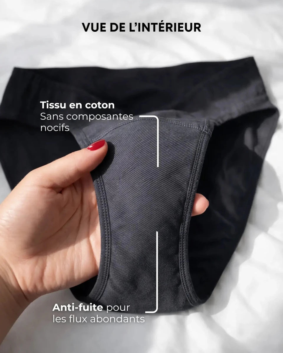 La Culotte Menstruelle Coton Détachable – Flux Abondant - culotte menstruelle | Subody
