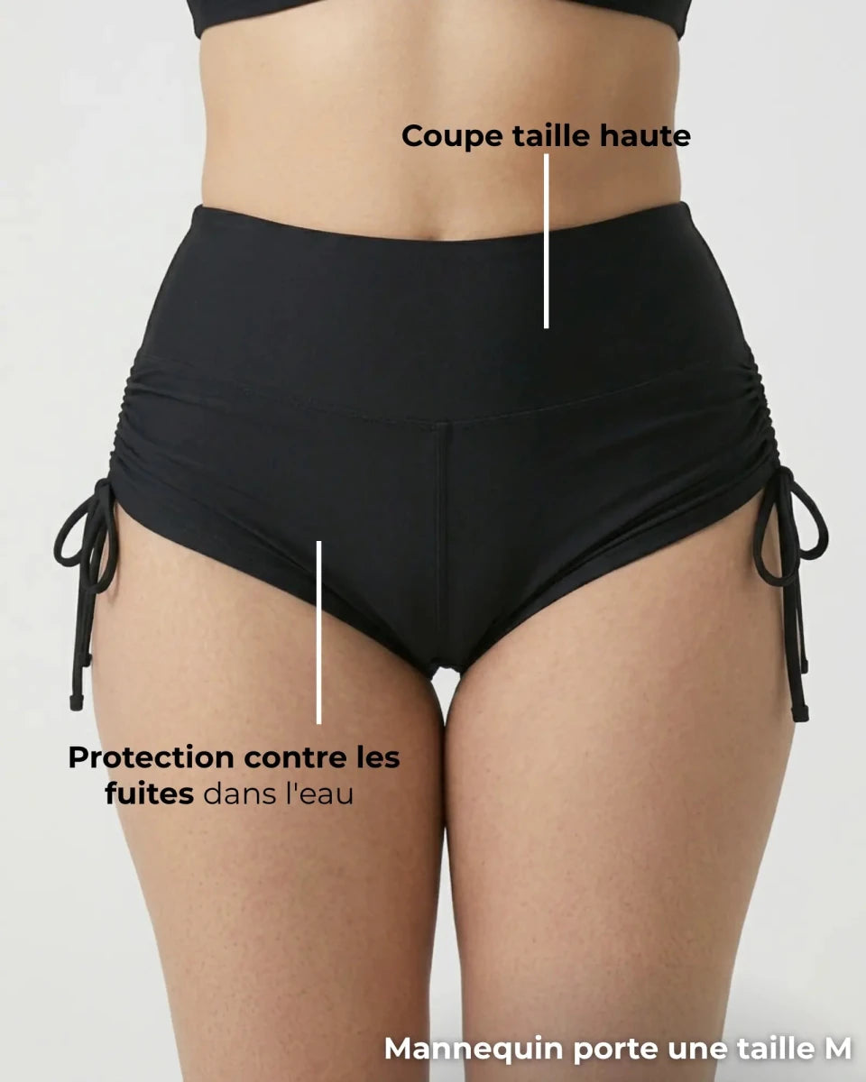 Le Shorty Menstruel Maillot – Flux faible - Maillot menstruel | Subody