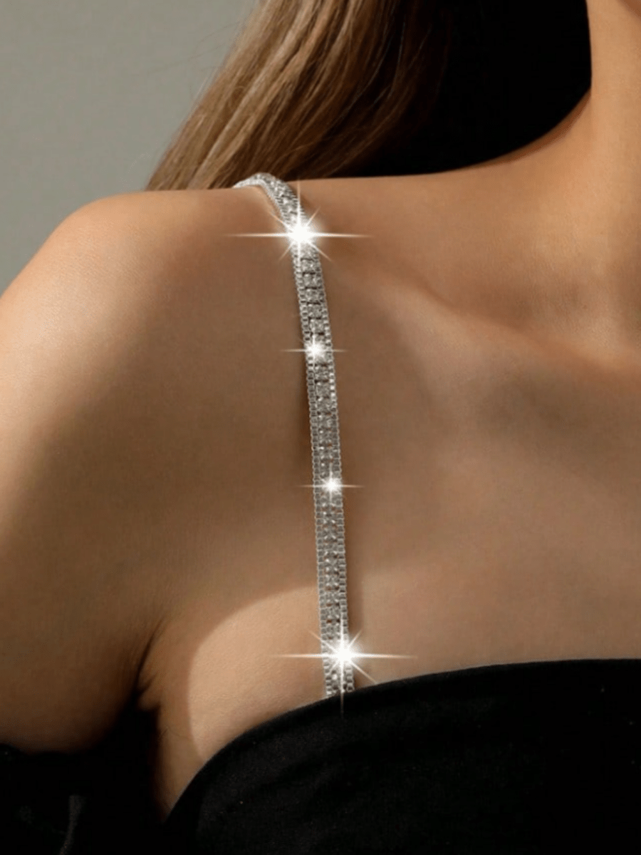 Bretelles De Soutien-gorge Décoratives – Strass, Sans Nickel Ni Plomb, Réglables, Couleur Rose